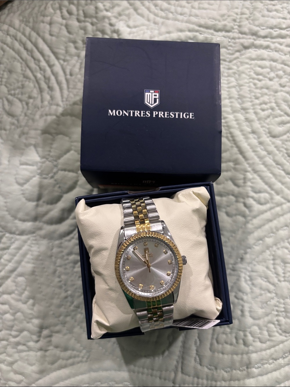Men's Two-Tone Silver and Gold Bracelet Watch 38mm